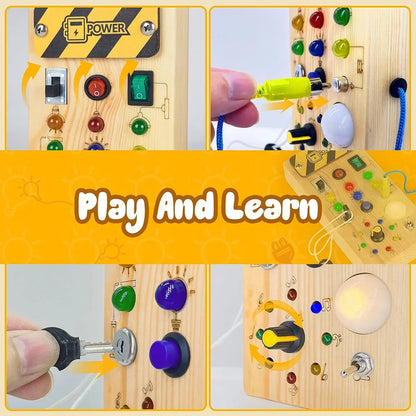 Sensory Toys Wooden With LED Light