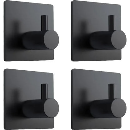 4Pcs Stainless Steel Bathroom Robe Hooks