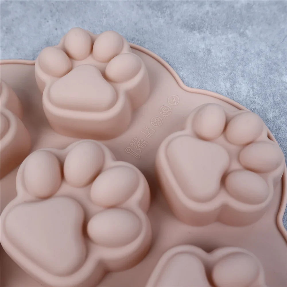 Cat Footprint Silicone Mold Cake Moulds Cookie Cutter