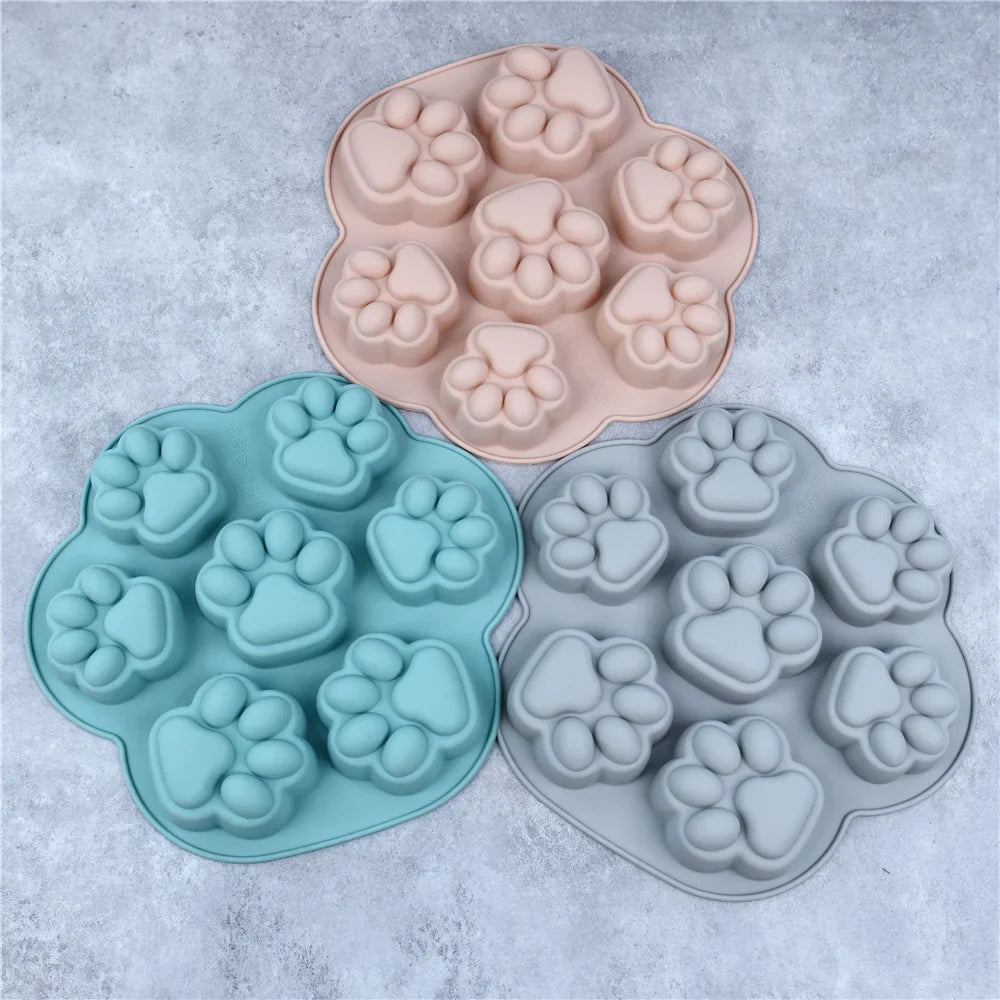 Cat Footprint Silicone Mold Cake Moulds Cookie Cutter